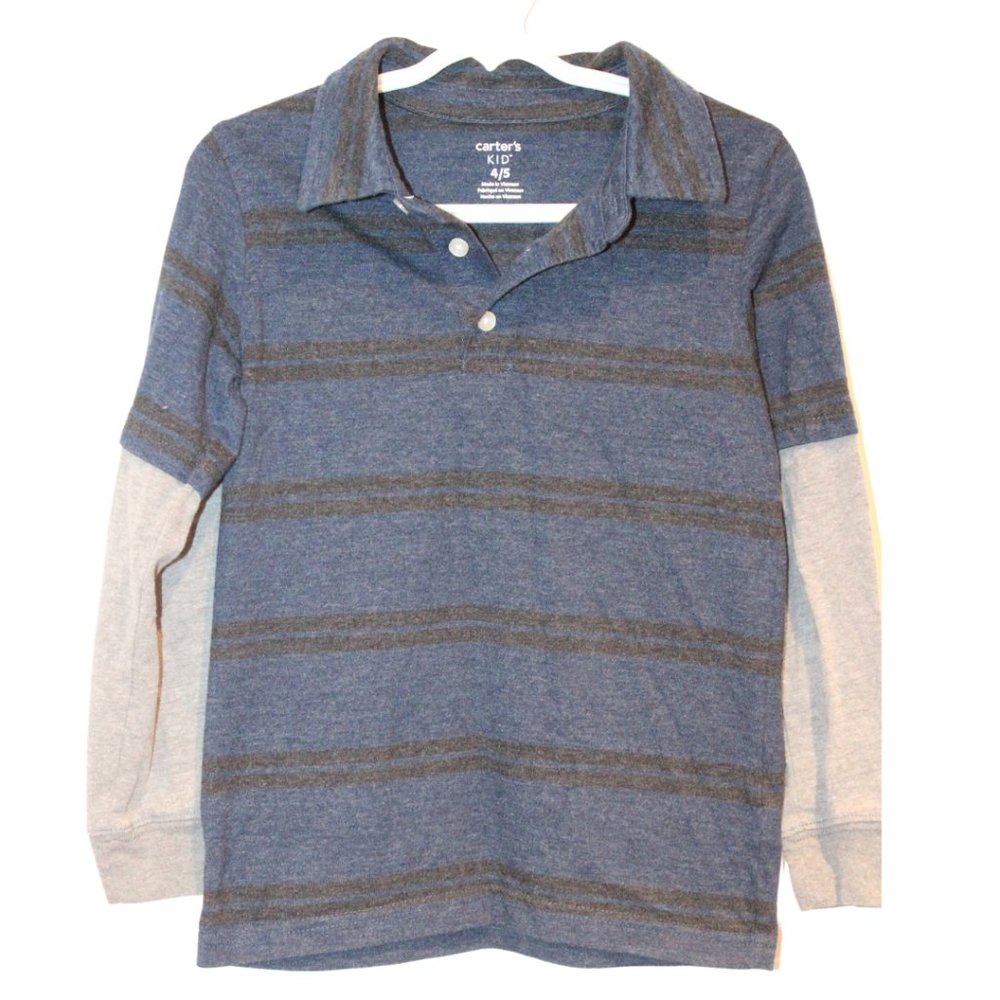 3/$20 🏷 Carters Polo Long Sleeve Size 4/5